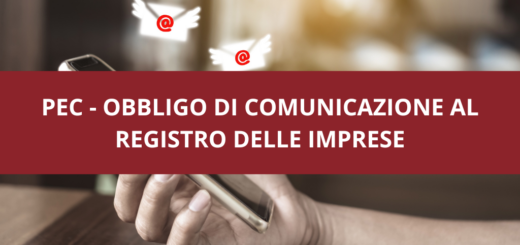 pec - OBBLIGO DI COMUNICAZIONE AL REGISTRO DELLE IMPRESE